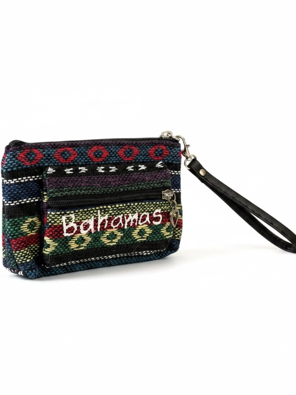 Bahamas Embroidered Multicolor Wristlet Clutch ((NWOT))